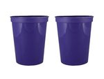 16 oz. Smooth Walled Stadium Cup with Automated Silkscreen - Purple