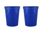 16 oz. Smooth Walled Stadium Cup with Automated Silkscreen - Royal Blue