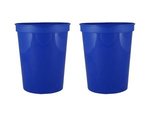 16 oz. Smooth Walled Stadium Cup with Automated Silkscreen - Royal Blue