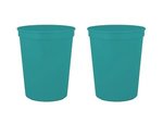 16 oz. Smooth Walled Stadium Cup with Automated Silkscreen - Teal