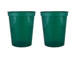 16 oz. Smooth Walled Stadium Cup with Automated Silkscreen - Translucent Green