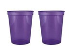 16 oz. Smooth Walled Stadium Cup with Automated Silkscreen - Translucent Purple