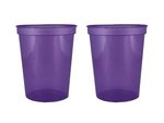 16 oz. Smooth Walled Stadium Cup with Automated Silkscreen - Translucent Purple