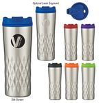 16 Oz. Stainless Steel Diamond Tumbler -  