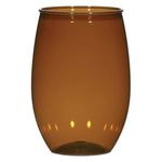 16 Oz. Stemless Wine Glass - Brown