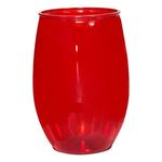 16 oz. Stemless Wine Glass - Translucent Red