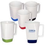 Buy Coffee Mug Stoneware Mug with Square Color Base 16 oz. 