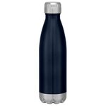 16 Oz. Swiggy Stainless Steel Bottle Gift Set - Navy Blue