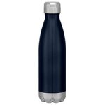 16 Oz. Swiggy Stainless Steel Bottle Gift Set - Navy Blue