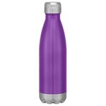 16 Oz. Swiggy Stainless Steel Bottle Gift Set - Purple