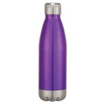 16 Oz. Swiggy Stainless Steel Bottle Gift Set - Purple