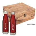 16 Oz. Swiggy Stainless Steel Bottle Gift Set - White