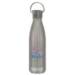 16 Oz. Swiggy Stainless Steel Bottle With Bamboo Lid -  