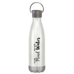 16 Oz. Swiggy Stainless Steel Bottle With Bamboo Lid -  