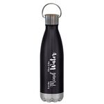 16 Oz. Swiggy Stainless Steel Bottle With Bamboo Lid -  