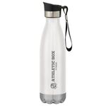 16 Oz. Swiggy Stainless Steel Bottle With Push Lid - White