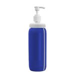 16 oz. The Pint Pump Bottle With View Stripe - Royal Blue