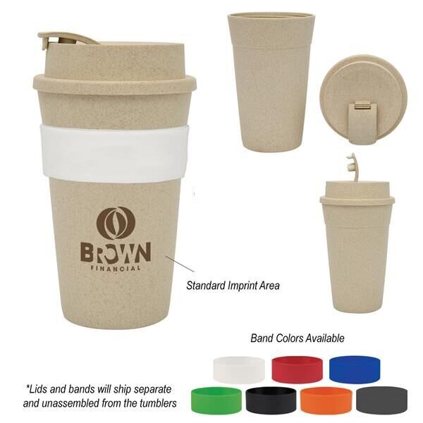 Main Product Image for Printed 16 Oz Wheat Travel Tumbler