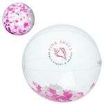 Buy 16" Pink and White Confetti Beach Ball
