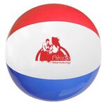 16" Red-White-Blue Beach Ball - Red-white-blue