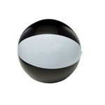 16" Two-Tone Beach Ball - Black-white