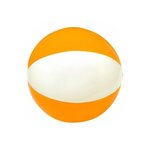 16" Two-Tone Beach Ball - Orange-white