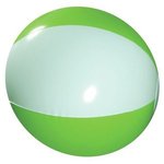 16" Two-Tone Beach Ball - White-lime Green