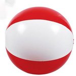 16" Two-Tone Beach Ball - White-red