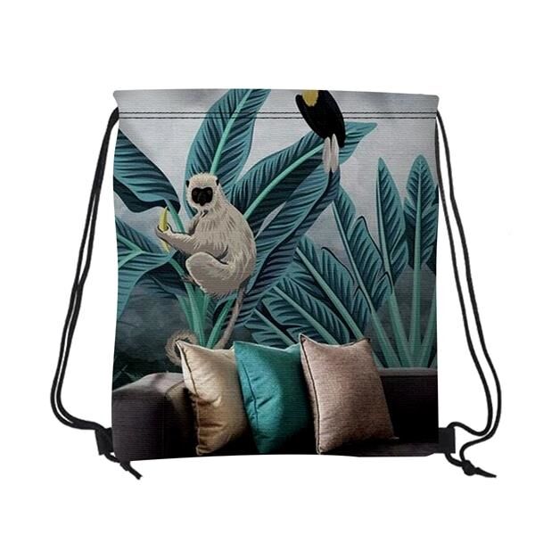 Main Product Image for 16" W X 18" H CANVAS DRAWSTRING BACKPACK