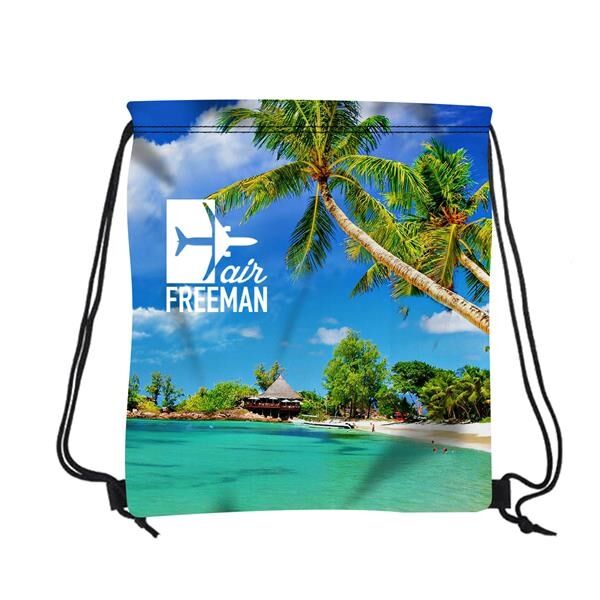 Main Product Image for 16" W x 18" H Polyester Drawstring Backpack