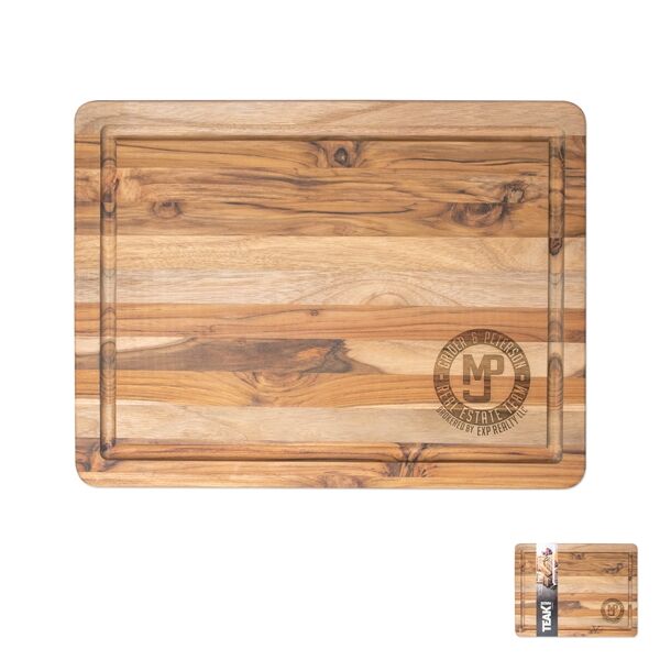 Main Product Image for 16" x 12" Teak Wood Cutting Board With Juice Groove