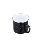 16oz Enamel mug with Stainless Steel rim -  