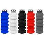17 oz Collapsible Silicon Water Bottle -  