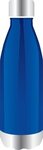 17 oz Stainless Steel Bottle with Silicone Strap - Blue