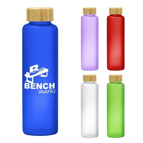 Main Product Image for 17 Oz. Belle Glass Bottle With Bamboo Lid