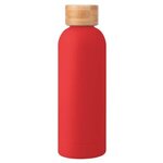 17 Oz. Blair Stainless Steel Bottle With Bamboo Lid - Red