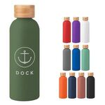 17 Oz. Blair Stainless Steel Bottle With Bamboo Lid -  