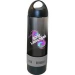 17 oz. Bluetooth® Speaker Sport Bottle, Full Color Digital - Gray