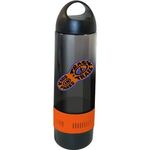 17 oz. Bluetooth® Speaker Sport Bottle, Full Color Digital - Orange