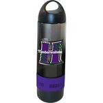 17 oz. Bluetooth® Speaker Sport Bottle, Full Color Digital - Purple