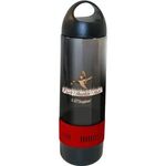 17 oz. Bluetooth® Speaker Sport Bottle, Full Color Digital - Red