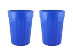 17 oz. Fluted Stadium Plastic Cup - Royal Blue