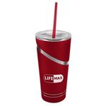 17 Oz. Incline Stainless Steel Tumbler - Red