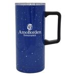 17 Oz. Speckled Stainless Steel Travel Tumbler - Blue