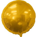 17" Round Helium Saver XTRALIFE Foil Balloons - Gold Sateen