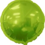 17" Round Helium Saver XTRALIFE Foil Balloons - Lime Green