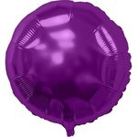 17" Round Helium Saver XTRALIFE Foil Balloons - Purple