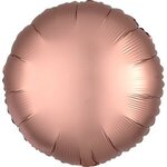 17" Round Helium Saver XTRALIFE Foil Balloons - Rose Gold