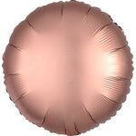 17" Round Helium Saver XTRALIFE Foil Balloons - Rose Gold