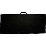 17" x 40" Waffle Caddy Golf Towel with Black Loop - Black